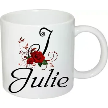 Julie hrnek se jménem (hrneček s dámským jménem )