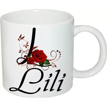 Lili hrnek se jménem (hrneček s dámským jménem )