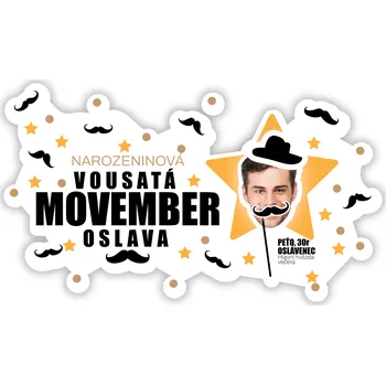 Party nádobí Personal Personalizovaná podložka pod talíř - Movember
