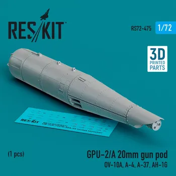 Plastikový model Reskit 1/72 GPU-2/A 20mm gun pod