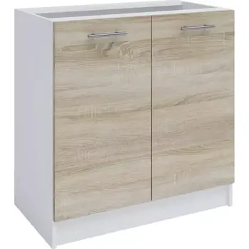 Kuchyňská skříňka Dolní skříňka, dub sonoma / bílá, FABIANA S - 80 - SLEVA 3% s kodem radost25