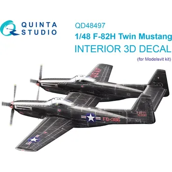 Plastikový model Quinta studio 1/48 F-82H Twin Mustang 3D-Print.&col.Int. (MSVIT)