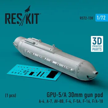 Plastikový model Reskit 1/72 GPU-5/A 30mm gun pod