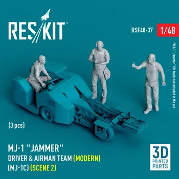 Plastikový model Reskit 1/48 MJ-1 'Jammer' Driver&airman team - scene 2