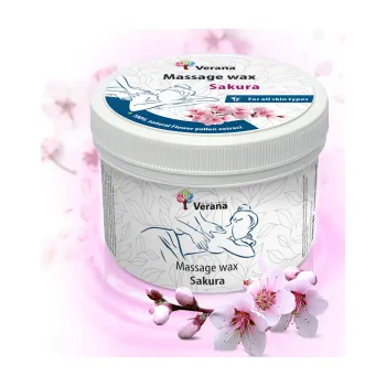 Masážní přípravek Verana Masážní vosk Sakura, 450 g