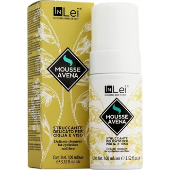 Péče o řasy a obočí InLei InLei® MOUSSE AVENA Delicate cleanser for eyelashes and face – čistící pěna AVENA 100 ml