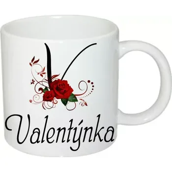 Valentýnka hrnek se jménem (hrneček s dámským jménem )