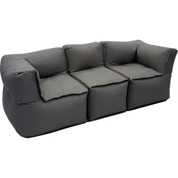 Zahradní sestava Textilní modulová 3-místná lavice MODULTEX (šedo-hnědá)