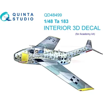 Plastikový model Quinta studio 1/48 Ta 183 3D-Print.&col. Interior (ACAD)