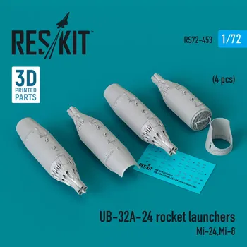 Plastikový model Reskit 1/72 UB-32A-24 rocket launchers (4 pcs.)