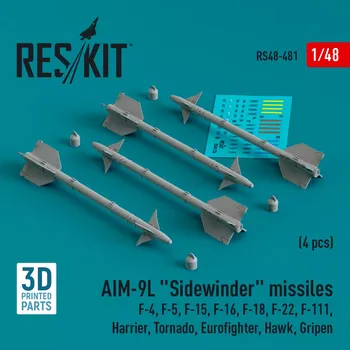 Plastikový model Reskit 1/48 AIM-9L 'Sidewinder' missiles (4 pcs.)