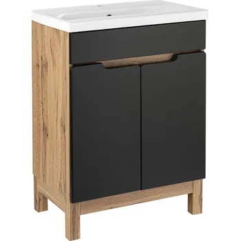 Koupelnový nábytek BPS-koupelny Koupelnová skříňka s keramickým umyvadlem Alek 60-2D