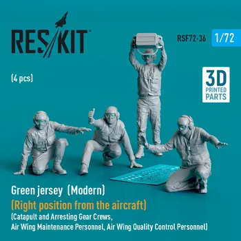Plastikový model Reskit 1/72 Green jersey (Modern) Right position (4 pcs.)