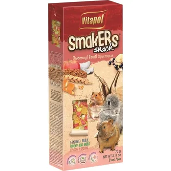 Krmivo pro hlodavce VITAPOL Smakers pro hlodavce-ovocné 2 ks