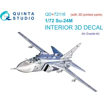 Plastikový model Quinta studio 1/72 Su-24M 3D-Print.&col. Interior (ZVE) w/ resin