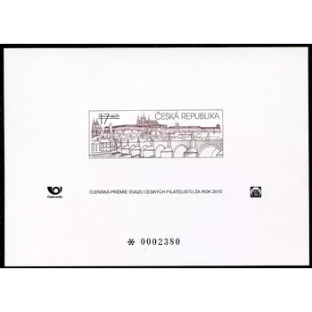 Poštovní známka Česká pošta (2010) PT 25 - Pražský hrad a Karlův most