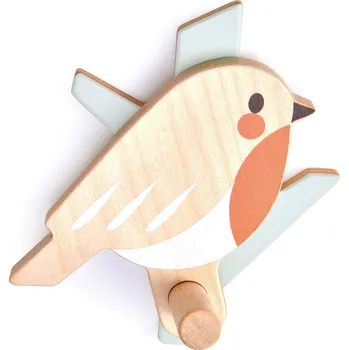 Hračka pro nejmenší Dřevěný háček Tender Leaf Forest Coat Hook