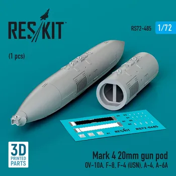 Plastikový model Reskit 1/72 Mark 4 20mm gun pod