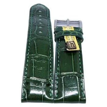 Řemínek na hodinky Řemínek Alexander Shorokhoff aligátor - zelený/22 mm + 5 let záruka a dárek ZDARMA