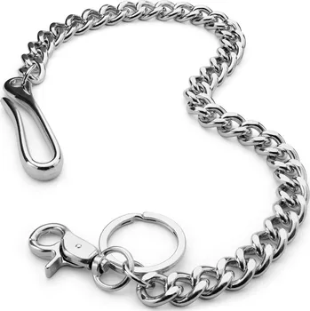 Řetízek Krátký řetízek s háčkem ve stříbrné barvě - Warren Asher