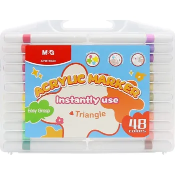 Akrylové fixy M&G Triangle, 48ks