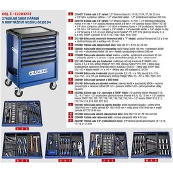 Tona Expert ZE220326T - 276-dílná sada nářadí v montážním vozíku