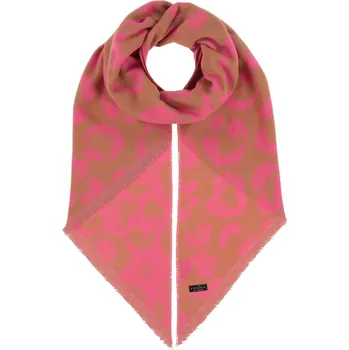 Šála Šála Fraas 642011 béžová s růžovou zvířecí vzor Velikost: Univerzální