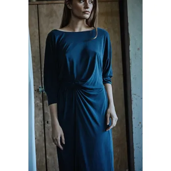 Dámské šaty Šaty Tova Chiara šedomodré dlouhé efektní Velikost: 34