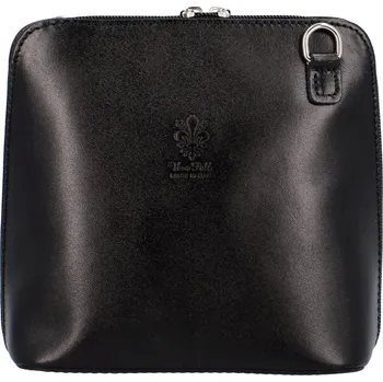Kabelka Dámská kožená crossbody kabelka černá - ItalY Hannah New černá