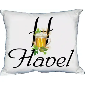 Dekorativní polštářek Polštář s pánským jménem HAVEL Žlutá (polštářek pánské jméno )