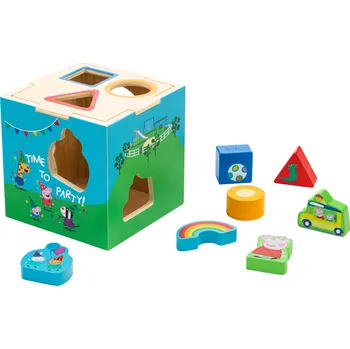 Dřevěná hračka Dřevěná motorická hra (hrací kostka Prasátko Peppa)