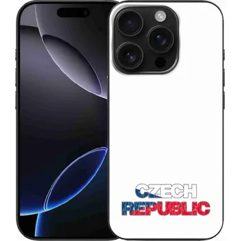 Pouzdro na mobilní telefon Gelový kryt mmCase na iPhone 16 Pro - Czech Republic bílé pozadí