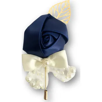 Svatební dekorace Lean Svatební pírko - Růže modrá 1 ks