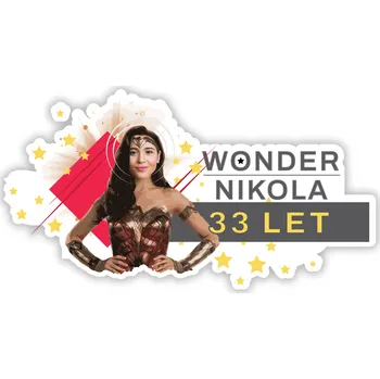 Party nádobí Personal Personalizovaná podložka pod talíř - Wonder Woman