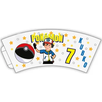 Party nádobí Personal Personalizované papierové poháre 6 ks - Pokémon