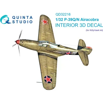 Plastikový model Quinta studio 1/32 P-39Q/N Airacobra 3D-Print.&col.Inter. (KIN)