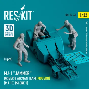 Plastikový model Reskit 1/32 MJ-1 'Jammer' Driver&airman team - scene 1