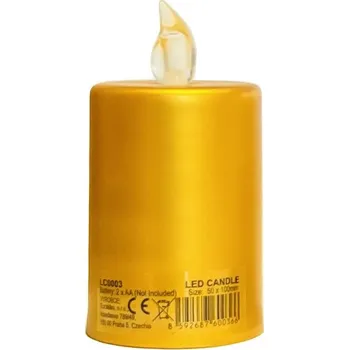 Bit Eurakles LED LC0003 hřbitovní svíčka 2xAA zlatá 438903,00