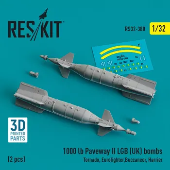 Plastikový model Reskit 1/32 1000 lb Paveway II LGB (UK) bombs (2 pcs.)