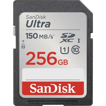 Paměťová karta SanDisk Ultra 256 GB SDXC Memory Card 150 MB/s