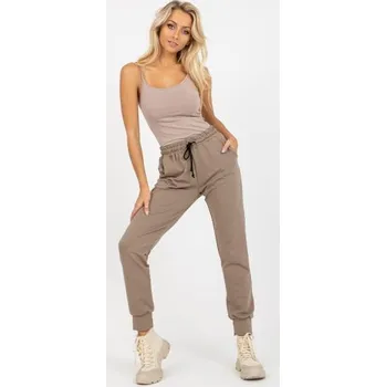 Dámské tepláky s kapsami WINA tmavě béžové