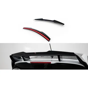 Tuning Prodloužení spoileru Ford Fiesta ST / ST-Line Mk8 (Pro FO-FI-8-FH1FP) černý lesklý plast