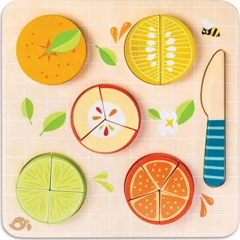 Hračka pro nejmenší Matematická sada na krájení Tender Leaf Citrus Fractions