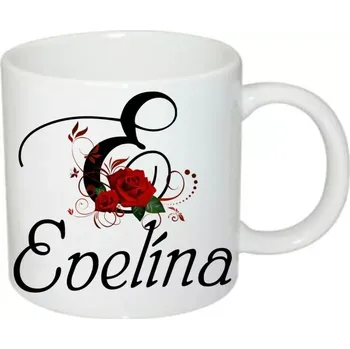 Evelína hrnek se jménem (hrneček s dámským jménem )