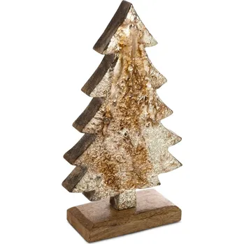 Váza DEKORAČNÍ FIGURKA WOOD1 SADA 2KS 12X21 CM VÍCEBAREVNÁ