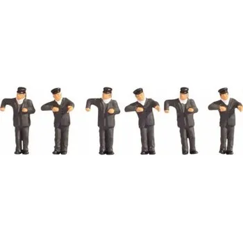 Modelová železnice H0 - strojvedoucí parní lokomotivy 6 figurek