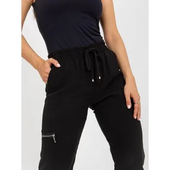 Dámské tepláky se zavazováním ZULUNA černé