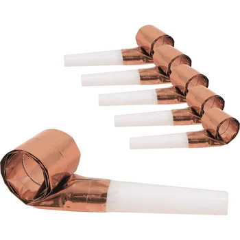 Frkačky růžovo-zlaté, 6 ks