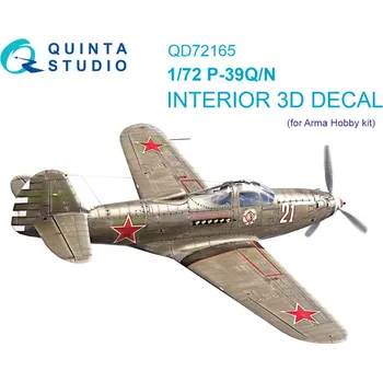 Plastikový model Quinta studio 1/72 P-39Q/N Airacobra 3D-Print.&col.Int. (ARMA)