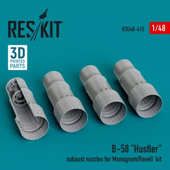 Plastikový model Reskit 1/48 B-58 'Hustler' exhaust nozzles (MONO/REV)